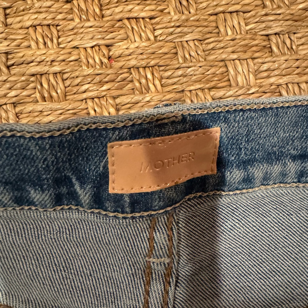 MOTHER The Tomcat Roller Light Blue Flare Jeans 27 - Picture 5 of 9